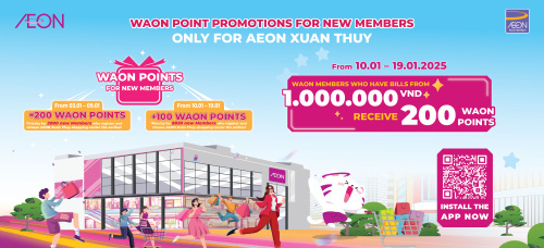 MỪNG KHAI TRƯƠNG AEON XUÂN THỦY ƯU ĐÃI NGẬP TRÀN